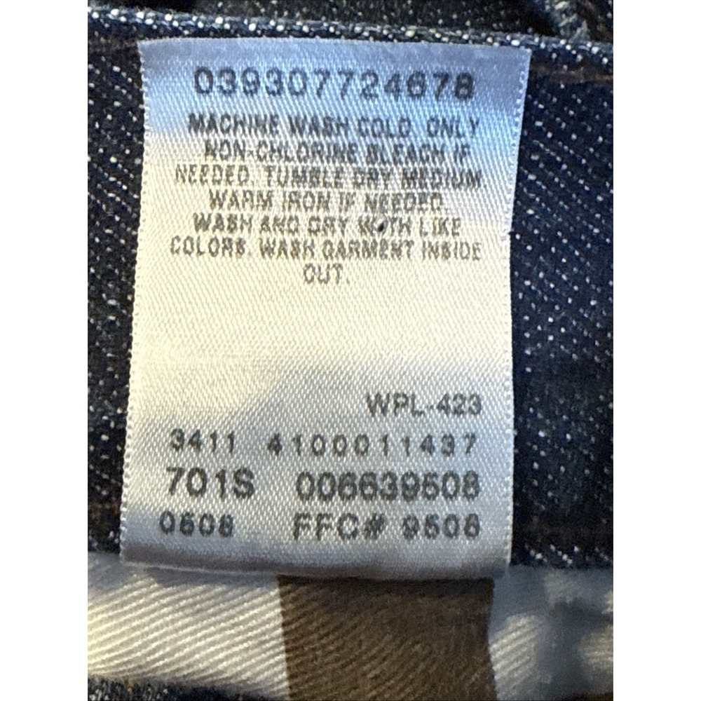Levis The Original Jeans Slim Straight 38x32 Blue Jeans ( Fits Like 38x30) - Picture 13 of 13